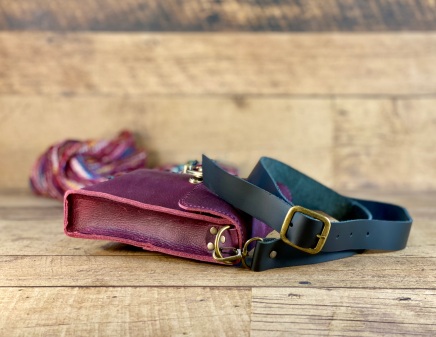 Tiny Purple Kodiak Leather Crossbody